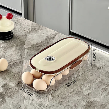 Revolutionize Your Kitchen with the 1PCS Sliding Egg Organizer - The Ultimate Automatic Egg Roller for Fresh Eggs!