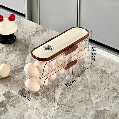 Revolutionize Your Kitchen with the 1PCS Sliding Egg Organizer - The Ultimate Automatic Egg Roller for Fresh Eggs!