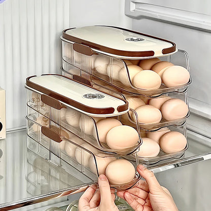 Revolutionize Your Kitchen with the 1PCS Sliding Egg Organizer - The Ultimate Automatic Egg Roller for Fresh Eggs!