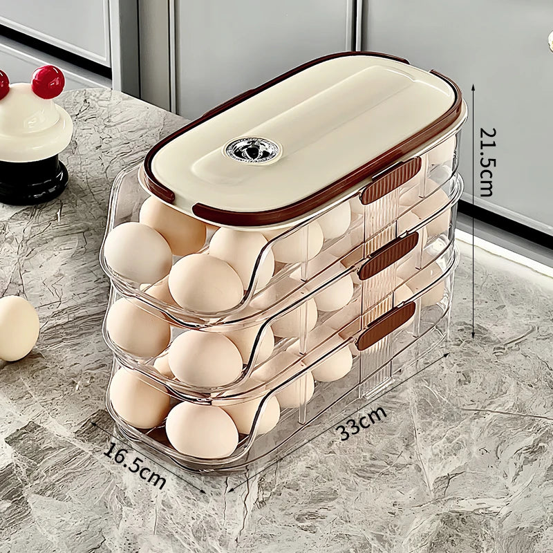 Revolutionize Your Kitchen with the 1PCS Sliding Egg Organizer - The Ultimate Automatic Egg Roller for Fresh Eggs!