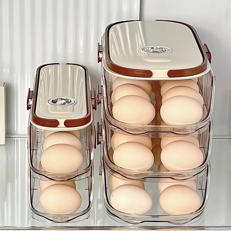 Revolutionize Your Kitchen with the 1PCS Sliding Egg Organizer - The Ultimate Automatic Egg Roller for Fresh Eggs!