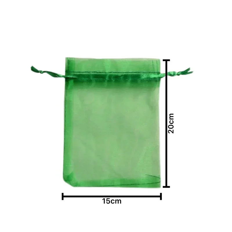 Protect Your Fruits with Our 50/100 Pack of Anti-Bird Garden Netting Bags - Perfect for Strawberries, Grapes & More!
