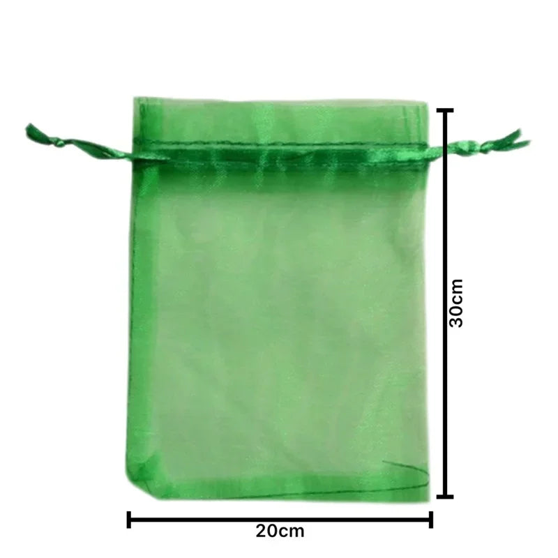 Protect Your Fruits with Our 50/100 Pack of Anti-Bird Garden Netting Bags - Perfect for Strawberries, Grapes & More!